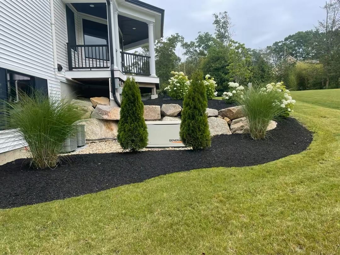 New paved residential driveway